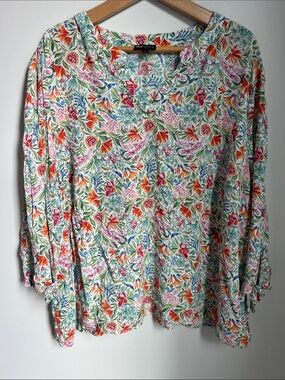 Jones New York | Multicolor Floral Blouse Size 3X
